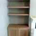 Built in cupboard and shelves
