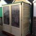 Bi folding doors on beech hut