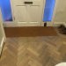 Parquet floor with  door matt